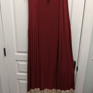 🦥 5/$20 Long Vest, Boho Fringe